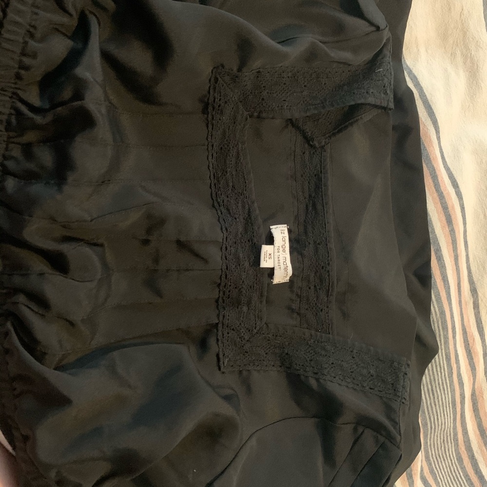 Black maternity shirt